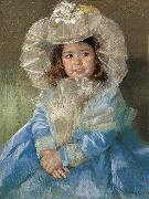 Mary Cassatt Mageter in the blue dress France oil painting artist